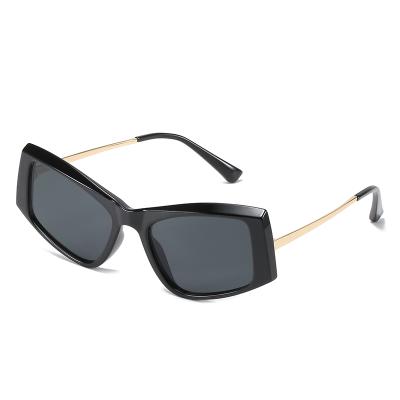 China New Fashion Square Cat Eye Sunglasses Big Frame 400 Stereo Sunglasses uv400 Bingking Eyewear UV for sale