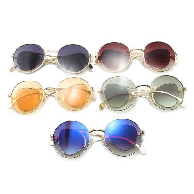 China Four Lens New Arrivals Unique Design Large Frame Lens Wholesale Fashion Four Lens Women Men's Unisex Sunglasses With Side Lens for sale