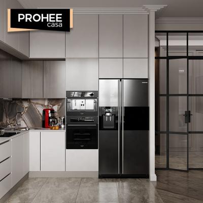 China PROHEE New Model Durable Modern Hotel Solid Wood Kitchen Kitchen Hanging Storage Cabinet for sale