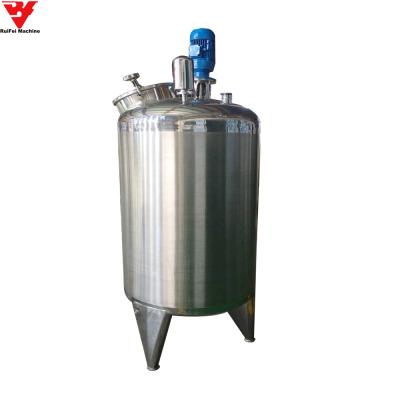 China Pasteurization Milk Stainless Steel Tank Beverage Tank Dairy Mixing Mixing Machine for sale