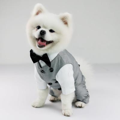 China Wholesale Simple Sports Pet Summer Clothes Wedding Pet Wedding Suit Pants Dog Cat T-shirt for sale