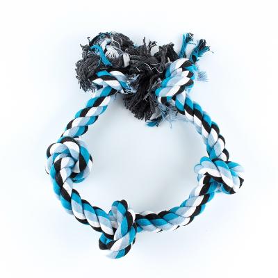 China Wholesale Safe Viable Cotton Dog Bite-Resistant Toys For Dog Bite Rope Knot Dog Chew Toy for sale