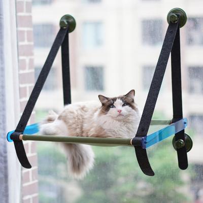 China Custom House Stocked Hanging Nest Covering Mat Pet Hammock Cat Bed Cage Cat Nest Adjustable Window Hanging for sale