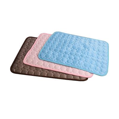 China Wholesale Customized Travel No Power Dog Cat Mat Summer Ice Silk Nest Pet Cooling Mat for sale