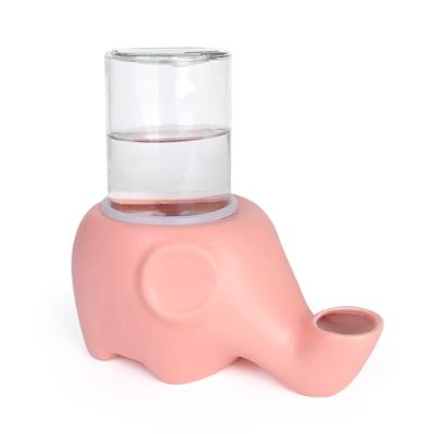 China Non-automatic Cartoon Ceramic Elephant Water Dispenser Pet Accessories Pet Drinking Water Station for sale