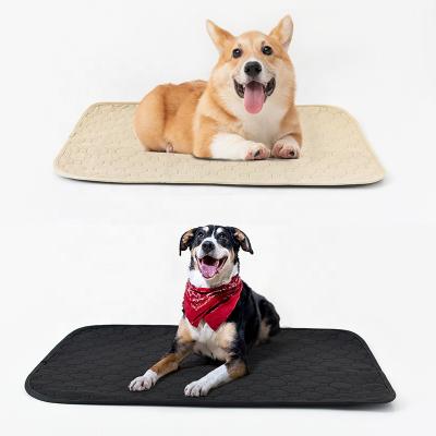 China Hot Selling Viable Washable Dog Pee Mat Puppy Training Urine Diaper Pads Reusable Dog Potty Pee Pad for sale