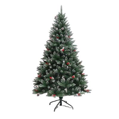 China Outdoor Cheap Lighting PVC Decoration Red Black Red Christmas Tree 4ft 5ft 6ft 7ft 8ft Mini Pink Pencil Artificial Christmas for sale