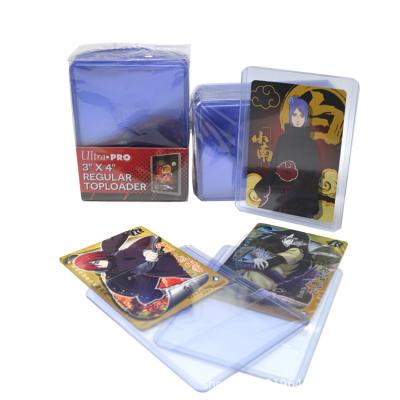 China Fashion 3x4 35pt Ultra Pro Toploaders Plastic Collectible Card Holder For Baseball Soccer Basketball Sports for sale