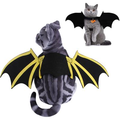 China New Viable Wholesale Fashion Pet Apparel Halloween Dog Costumes Pet Clothes Bat Wings With Bells for sale