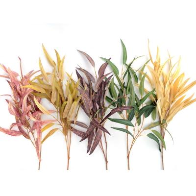 China Environmentally Friendly Wedding Decoration Simulation Artificial Indoor Outdoor Plant Willow Leaves for sale