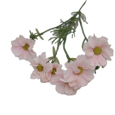 China Factory Direct Selling Daisy Wedding Holiday Artificial Soft Rubber Decoration Simple Natural Living Room Line Artificial Touch Daisy Flowers for sale