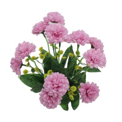 China Hot Sale High Quality Factory Wholesale Daisy Rose Autumn Daisy Flower Silk Bouquet High Quality Artificial Flowers For Home Decoration for sale