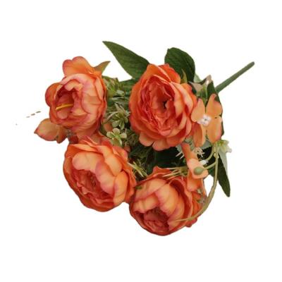 China Wholesale High Quality Silk Peony Decorative Flowers Fashional Wedding Decoration Peonies Bouquet Artificial Flowers at Cheap Price for sale