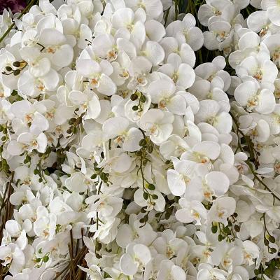 China Silk Flower Factory Customized Bulk Silk Artificial Phalaenopsis Decor Butterfly Orchids Artificial Wedding Flowers Wholesale for sale