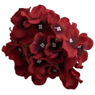 China China Realistic Artificial Flower Supplier Provide High Quality Red And White Artificial Silk Flower Heads In Bulk For Wedding Decoration for sale