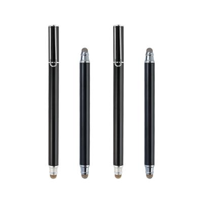 China Dual Head Mobile Phone Cell Phone Touch Screen Stylus Supports Tablet Universal Custom Copper Cloth OEM & ODM Logo Capacitive Stylus for sale