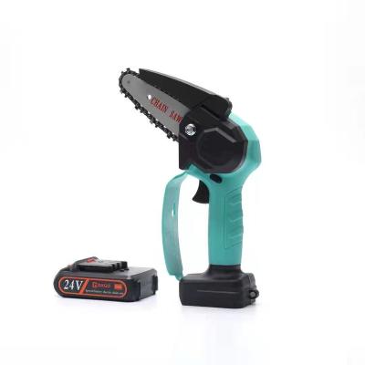 China Anti-skid mini electric pruning lithium cordless chainsaw with battery potable used for garden for sale