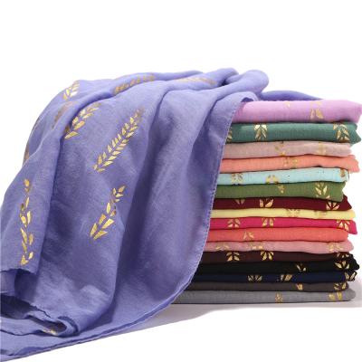 China TR Cotton Geometric Patterns New Long Style Hijab Multicolor Daily Decoration Travel Cotton Scarf Women Wrap Hijab Shawl for sale