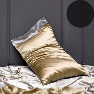 China Anti-Apnea 100% Silk Pillowcase With Pipe Filling Tussah Silk Neck Pillow for sale