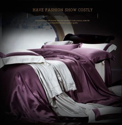 China Nondisposable Luxury Duvet Cover 100% Silk Bedding Set for sale