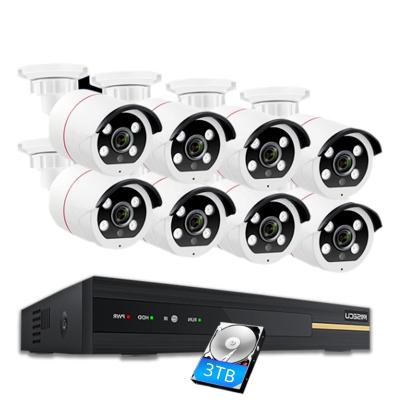 China NIGHT VISION Eyes.sys POE 8 Channel CCTV Outdoor Camera Security Camera System 5MP CCTV IP Kit NVR Support Audio for sale