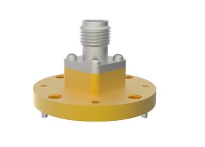 China 32.9GHz~59.6GHz WR18 BJ500 To 1.85mm Female End Launch Waveguide To Coax Adapter Te koop