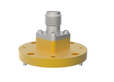 中国 32.9GHz~50.1GHz WR22 BJ400 To 2.4mm Female Waveguide To Coax Adapter End Launch 販売のため