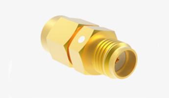 China Straight Gold Plated SMA Male to Female RF Connector Brass Adapter for sale