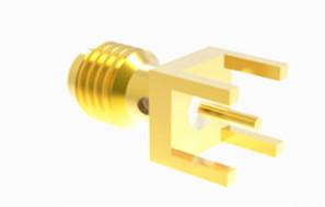 China Mini SMA Messing Vrouwelijke SSMA PCB Mount RF Connector met Microstrip Te koop