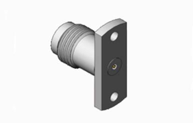 中国 Microwave Series 1.85mm Female Two-hole Flange Stainless Steel RF Connector 販売のため