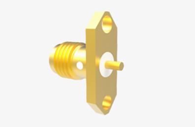 China SMA Female Brass Aerospace Grade RF Coaxial Connector with Microstrip zu verkaufen