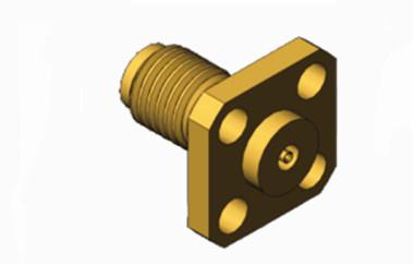 China MSSM Series Female Brass RF Connector with Micro-strip Coaxial Connector for sale