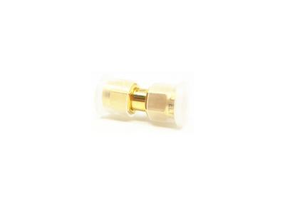 China 50 Ohm Brass RF Adapter SMA Straight Male to Male Coaxial Connector for sale