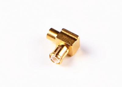 China Vrouwelijke Jack MCX rechthoekige connector soldeer crimp RF connector voor RG316 Te koop