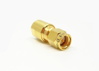 China Conector de cobre amarillo del varón SMA RF del mini tamaño para el cable de LMR200 MF147B CXN3449 en venta