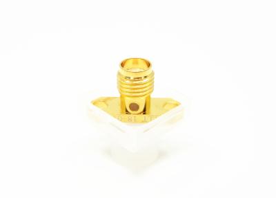 China 18GHz Female Socket Straight Gold Plated SMA RF Connector for sale