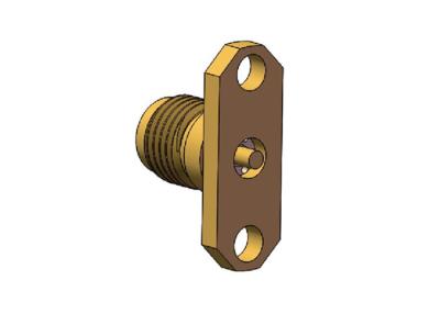 Κίνα RF ομοαξονικό 40GHz 2.92mm συνδετήρας 2 θηλυκός ορείχαλκος φλαντζών τρυπών προς πώληση