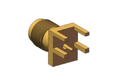 中国 はんだ付けアタッチメント K2.92mm ミリ波メス 50 オーム RF 同軸コネクタ 販売のため