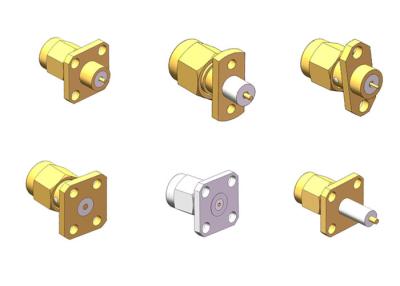 China 50 Ohm RoHS Compliant Brass SMA Male Series Coaxial Connector for sale