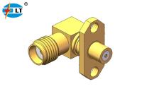 China Furos fêmeas do conector 2 do ângulo direito da flange SMA de 50 ohms à venda