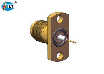 China VSWR 1.05+0.005f 2.4m m RF Jack Connector Hermetically Sealed femenino en venta