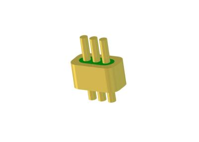 China Corte recto de Kovar 4J29 3 Pin Header Connector Hermetic DC para la soldadura en venta