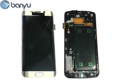 China No Dead Pixel Samsung S6 Edge Lcd Screen Assembly Gold S6 Edge Display 2560x1440 for sale