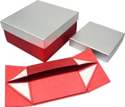 China High grade foldable Paper Gift Boxes , magnets closure paper gift wine box for sale