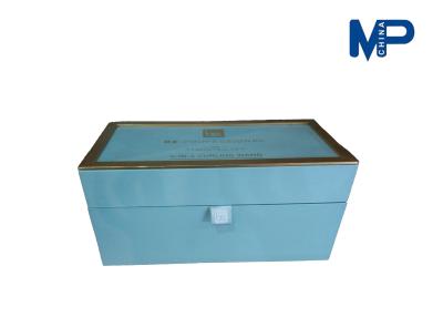 China Small size easy take cosmetic personalized gift boxes with mirror , fabric stick opener for sale