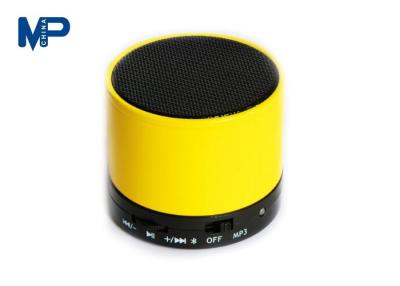 Cina Altoparlante portatile giallo/arancio/dell'argento Bluetooth con personalizza la stampa di logo in vendita