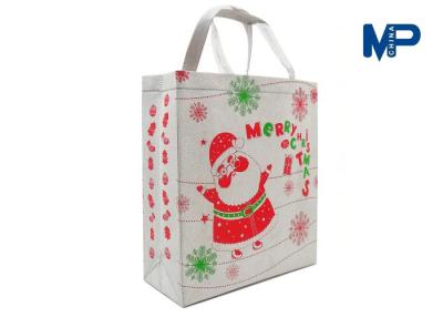 China Handled 120gsm Non-Woven Shopping Bag Snowman Bag With Lamination for sale