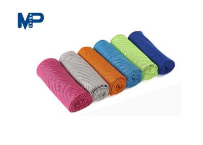 China Blue / Green 30 * 90 Cold Sense Ice Silk Sport Towel For Running Outdoor Sport for sale