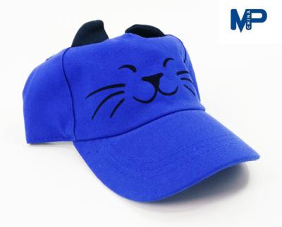 China Largura personalizada Beanie da borda da profundidade 7.5cm dos bonés de beisebol 13cm das mulheres dos homens do gato azul à venda