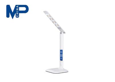 China 5 Levels Of Brightness Dimmable Led Desk Lamp With Temperature / Alarm Clock Function for sale